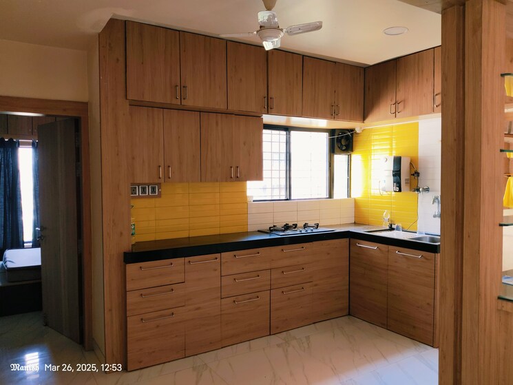 Kitchen, karan-green 3 Bedroom 1400 Sq.Ft. Apartment In Warje Pune 8401739