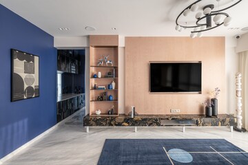 Living Room in 2 BHK Builder Floor at Suraj Vitalis, Mahim – for Sale