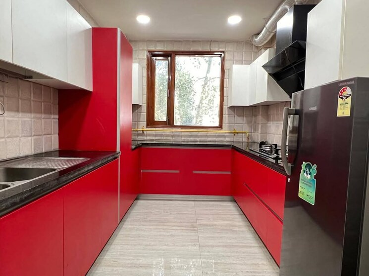 Kitchen, freedom fighters enclave 2 Bedroom 1050 Sq.Ft. Builder Floor In Freedom Fighters Enclave Delhi 8401760