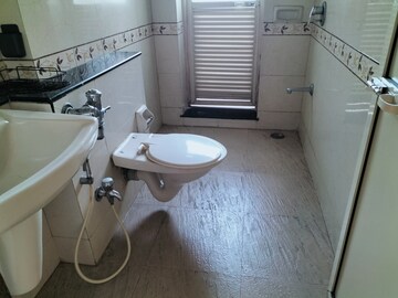 Bathroom in 1 BHK Apartment at K Raheja Heights, Malad East – for Rent