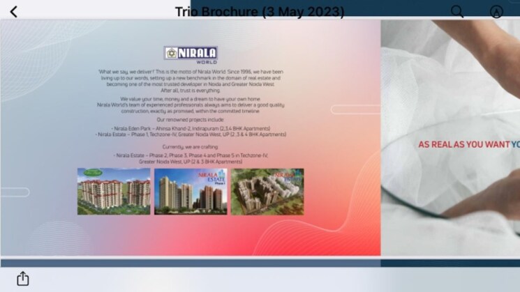 Master Bedroom, nirala-trio 3 Bedroom 1325 Sq.Ft. Apartment In Tech Zone 4 Greater Noida Greater Noida 8401967