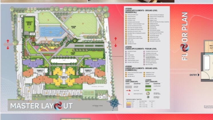 Master Plan, nirala-trio 3 Bedroom 1325 Sq.Ft. Apartment In Tech Zone 4 Greater Noida Greater Noida 8401967