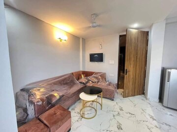 Living Room in 1 BHK Builder Floor at Freedom Fighters Enclave – for Rent