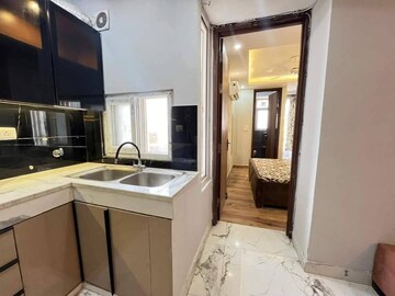 Kitchen in 1 BHK Builder Floor at Freedom Fighters Enclave – for Rent