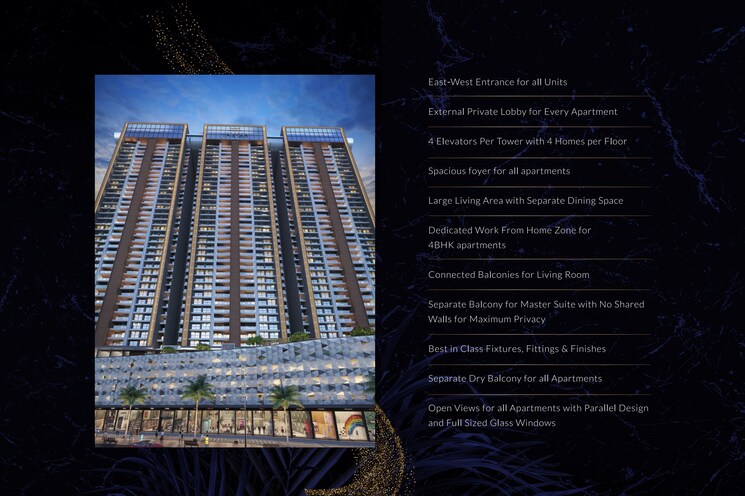 Exterior View, koregaon park 3 Bedroom 1268 Sq.Ft. Apartment In Koregaon Park Pune 8402652