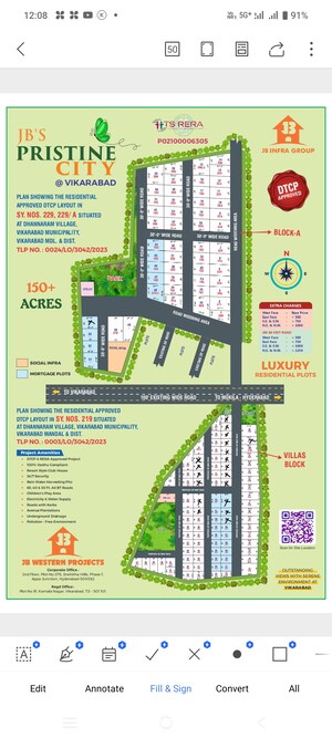  Plot – Map Location View at Kodangal - for Sale