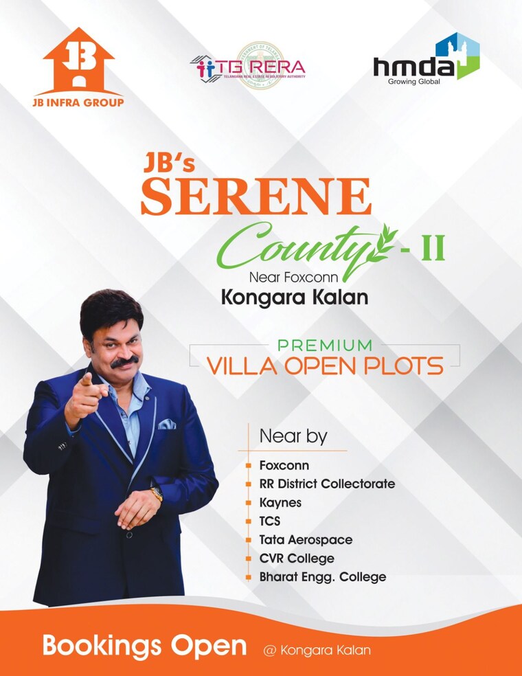 undefined, jb-serene-county  150 Sq.Yd. Plot In Kongara Kalan Hyderabad 8402717