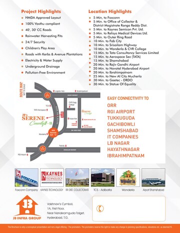 Plot Area in  Plot at JB Serene County, Kongara Kalan – for Sale