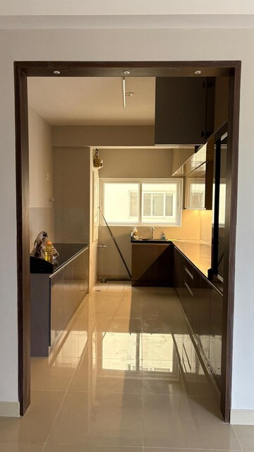 Kitchen in 3 BHK Apartment at Mantri Webcity, Hennur – for Rent