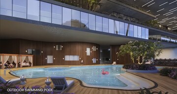 Swimming Pool in 3.5 BHK Apartment at Sukhii Ubuntu, Puppalaguda – for Sale