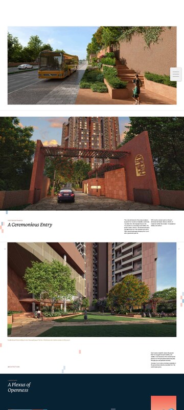4 BHK Apartment – Exterior View View at Myscape Songs Of The Sun, Financial District - for Sale