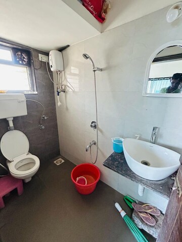Bathroom in 1 BHK Apartment at Yashwant Avenue, Virar West – for Sale