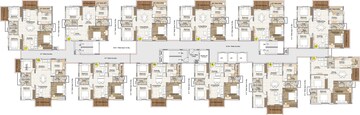 Floor Plan in 2 BHK Apartment at Oorjita Vedant, Narsingi – for Sale