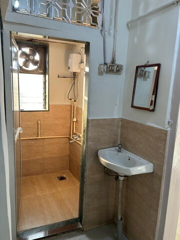 Bathroom in 1 BHK Apartment at Siddharth Nagar CHS Goregaon, Goregaon West – for Rent