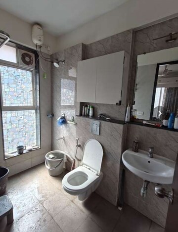 Bathroom in 2.5 BHK Apartment at Wadhwa Elite Platina 19, Kolshet Road – for Rent