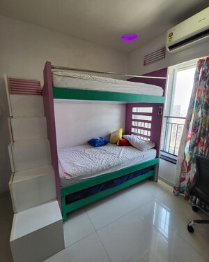 Bedroom in 3 BHK Apartment at Rustomjee Azziano Wing E, Majiwada – for Sale