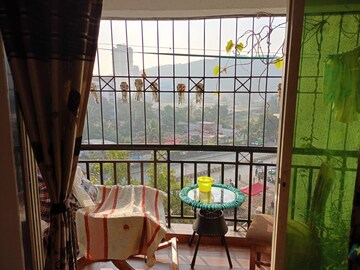 Balcony in 2 BHK Apartment at Purshottam Nayan, Ghodbunder Road – for Rent