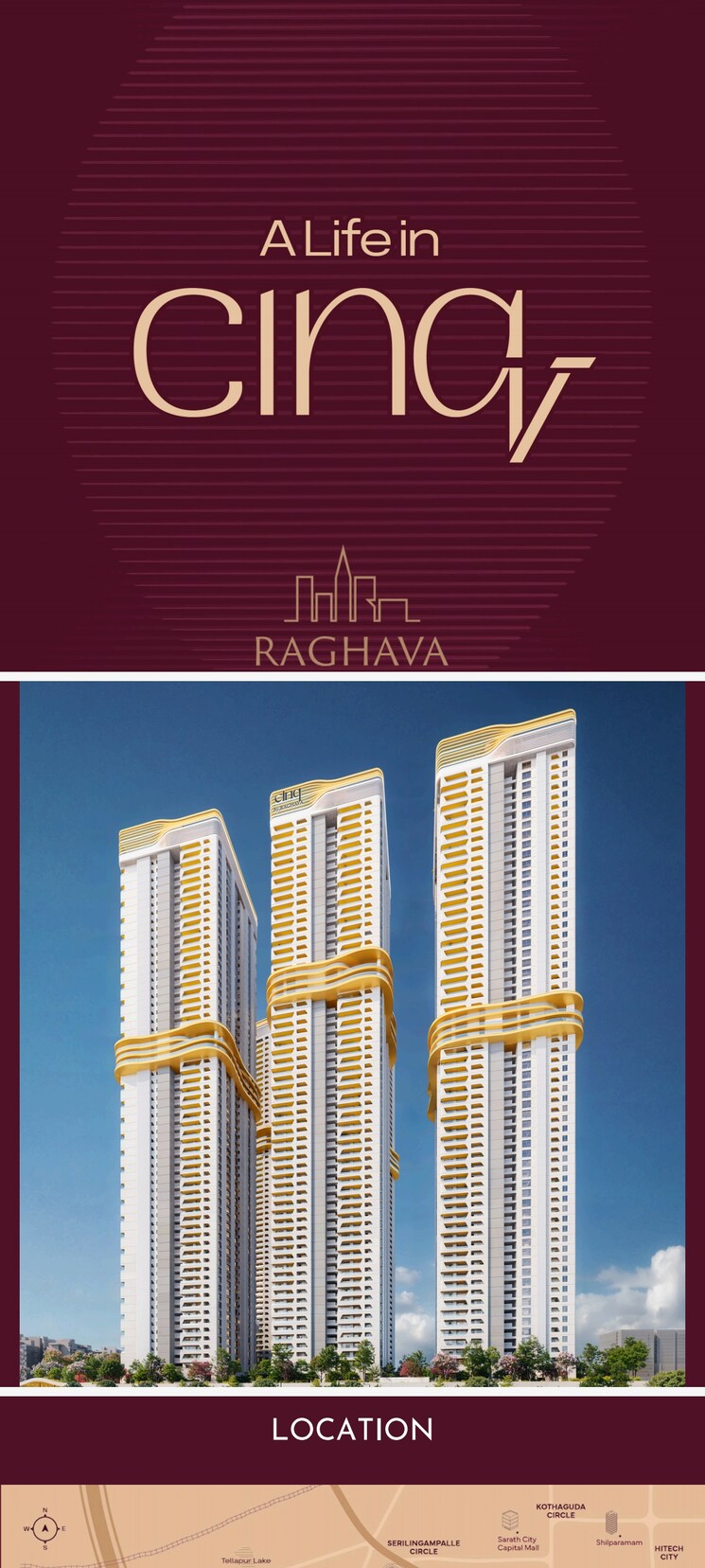 Master Bedroom, raghava-cinq 4 Bedroom 3584 Sq.Ft. Apartment In Financial District Hyderabad 8403678