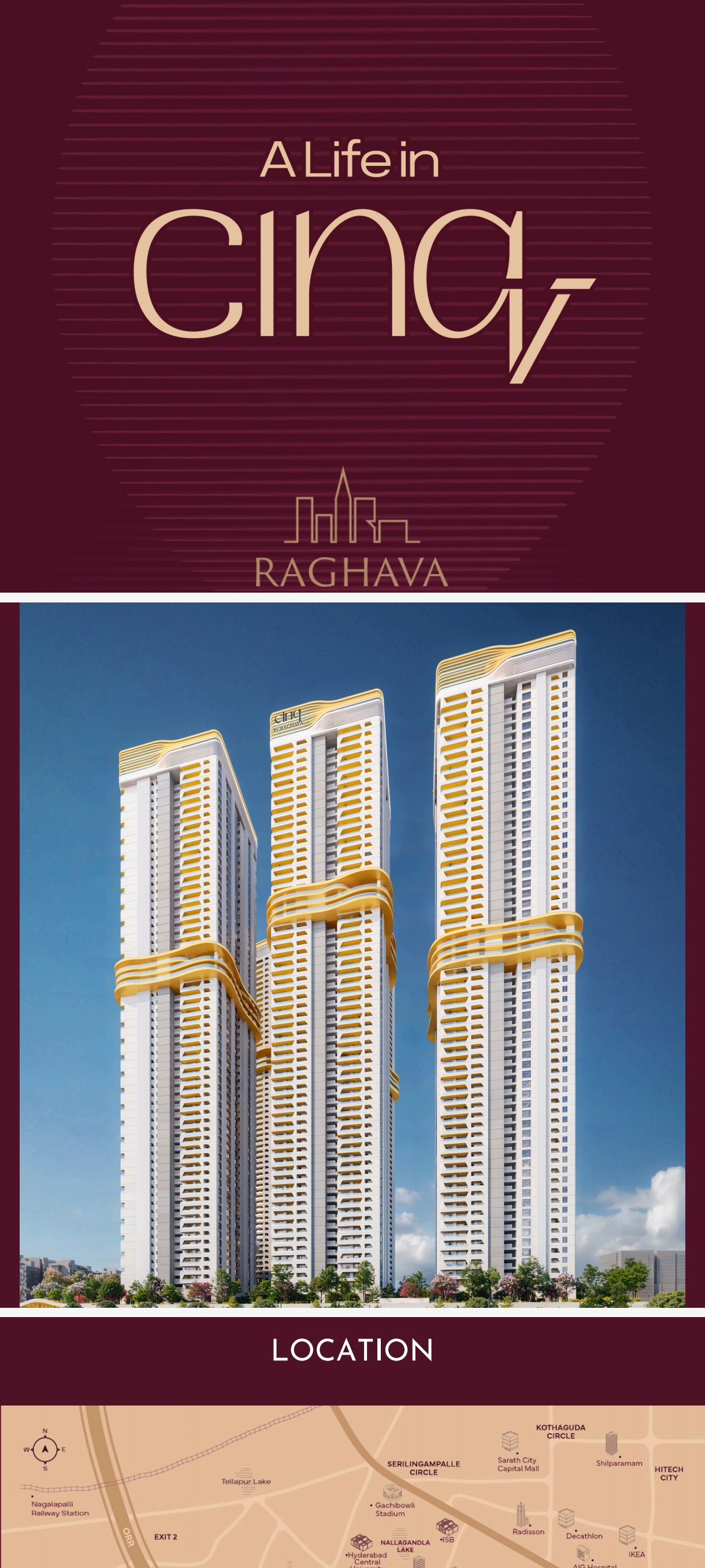 4 BHK + Pooja Room Apartment For Sale in Raghava Cinq