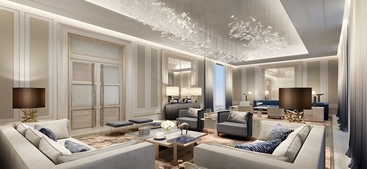 Living Room, m3m-altitude 4 Bedroom 4000 Sq.Ft. Apartment In Sector 65 Gurgaon 8404297