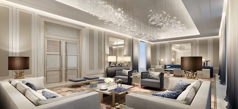 Living Room, m3m-altitude 4 Bedroom 4000 Sq.Ft. Apartment In Sector 65 Gurgaon 8404297