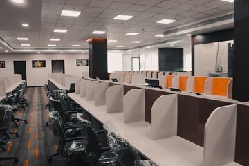 Team Area in  Office Space at Sunrise Business Park, Wagle Industrial Estate – for Rent