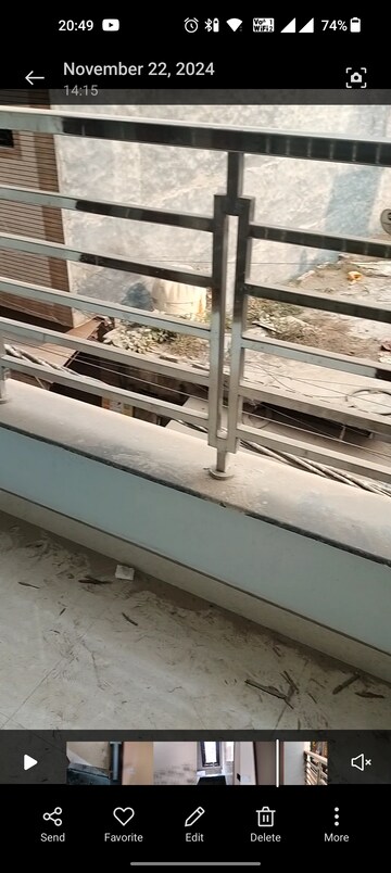 Balcony in 2 BHK Builder Floor at New Ashok Nagar – for Rent