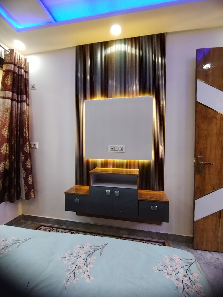 Bedroom, mohan garden 1 Bedroom 400 Sq.Ft. Builder Floor In Mohan Garden Delhi 8404559