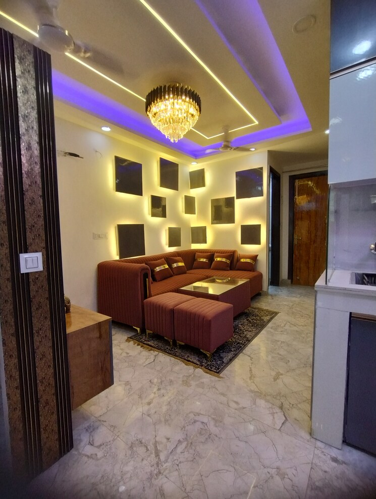 Living Room, mohan garden 1 Bedroom 400 Sq.Ft. Builder Floor In Mohan Garden Delhi 8404559