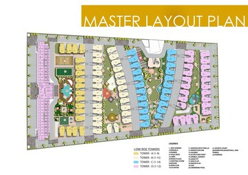 Master Plan in 3 BHK Apartment at Nimbus The Palm Village, Sector 22a Yamuna Expressway – for Sale