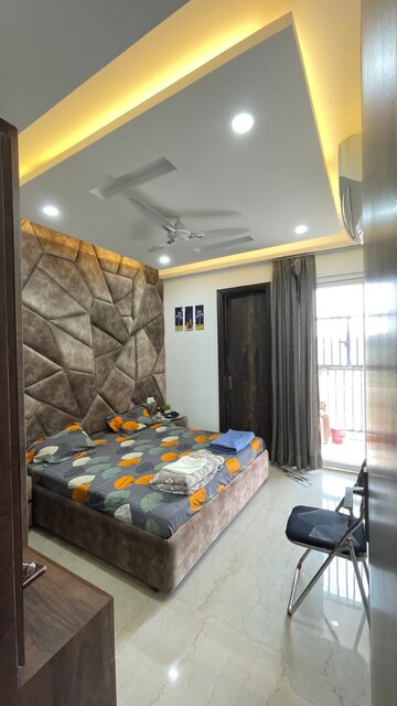 Bedroom in 3 BHK Builder Floor at Motia Blue Ridge, Dhakoli Village – for Rent
