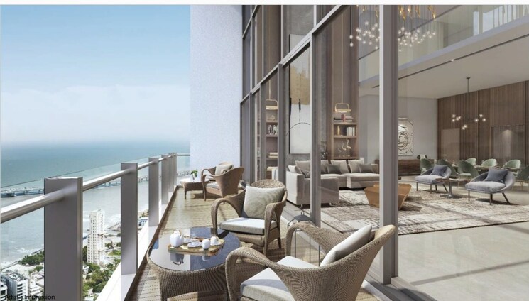 Balcony, sugee-marina-bay 3 Bedroom 1817 Sq.Ft. Apartment In Worli Mumbai 8405155