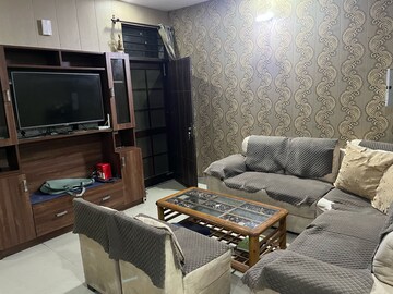 Living Room in 3 BHK Builder Floor at Shri Devaji Residency, Dhakoli Village – for Rent