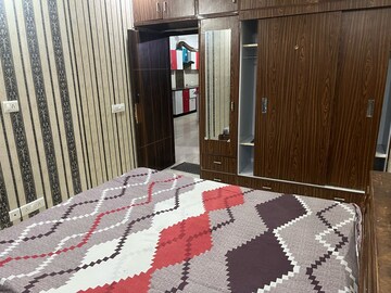 Bedroom in 3 BHK Builder Floor at Shri Devaji Residency, Dhakoli Village – for Rent