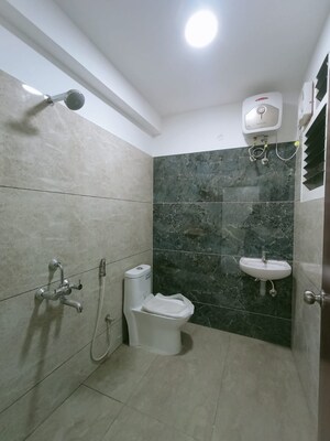 Bathroom in 3 BHK Apartment at Tarakarama Nagar – for Sale