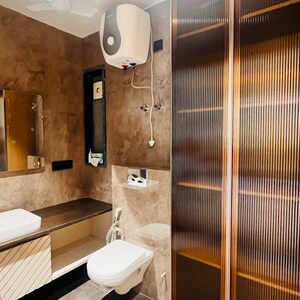 Attached Bathroom in 4 BHK Builder Floor at Vipul Business Park, Tikri – for Sale