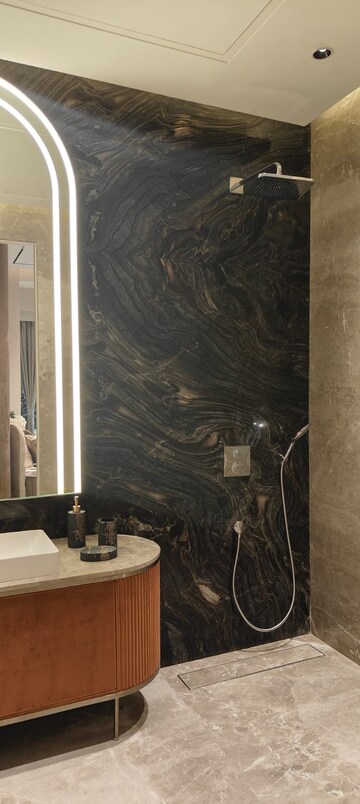 Staircase in 4 BHK Apartment at Lodha Trump Tower, Worli – for Rent