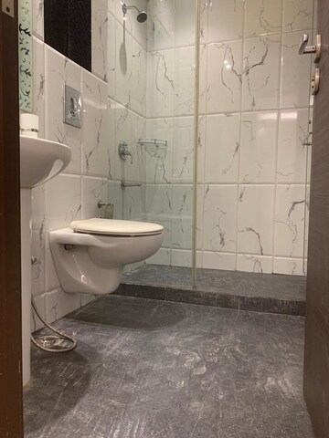 Bathroom in 3 BHK Builder Floor at Saket – for Rent