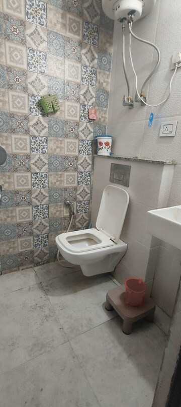Bathroom in 1 BHK Builder Floor at East Of Kailash – for Rent