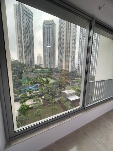 Balcony in 3 BHK Apartment at Oberoi Realty Esquire, Goregaon East – for Rent