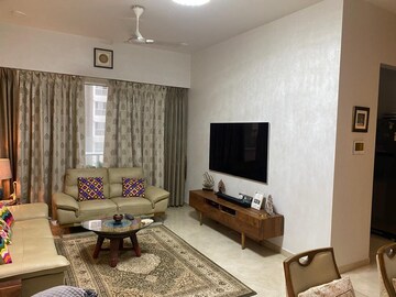 Living Room in 3 BHK Apartment at Omkar Alta Monte, Malad East – for Rent