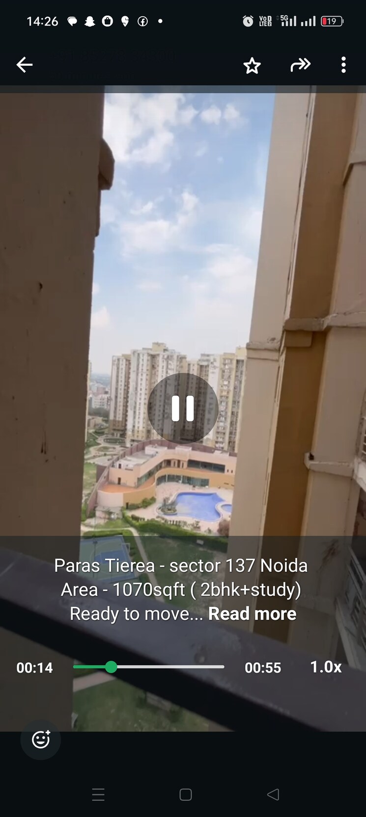 Exterior View, paras-tierea 3.5 Bedroom 1265 Sq.Ft. Apartment In Sector 137 Noida 8406652