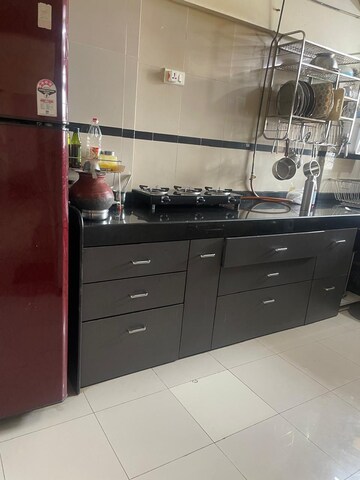 Kitchen in 3 BHK Apartment at Chembur Heights, Chembur – for Rent