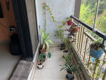 Balcony in 2 BHK Apartment at Mayfair Sonata Greens, Vikhroli West – for Rent
