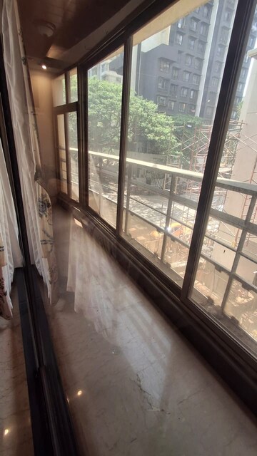 Balcony in 3 BHK Apartment at Satguru Dhrishti, Khar West – for Rent