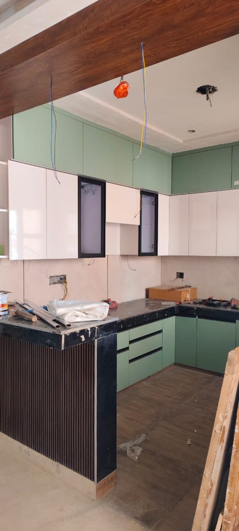 Kitchen, upavp-ganga-yamuna-and-hindon-enclave 2.5 Bedroom 1255 Sq.Ft. Apartment In Pratap Vihar Ghaziabad 8406765