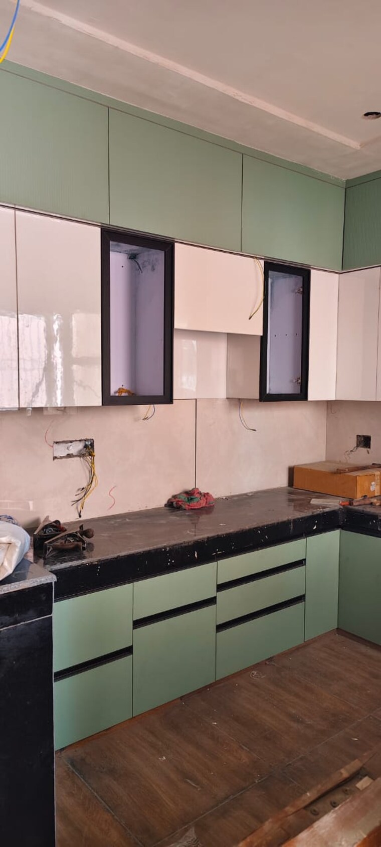 Kitchen, upavp-ganga-yamuna-and-hindon-enclave 2.5 Bedroom 1255 Sq.Ft. Apartment In Pratap Vihar Ghaziabad 8406765