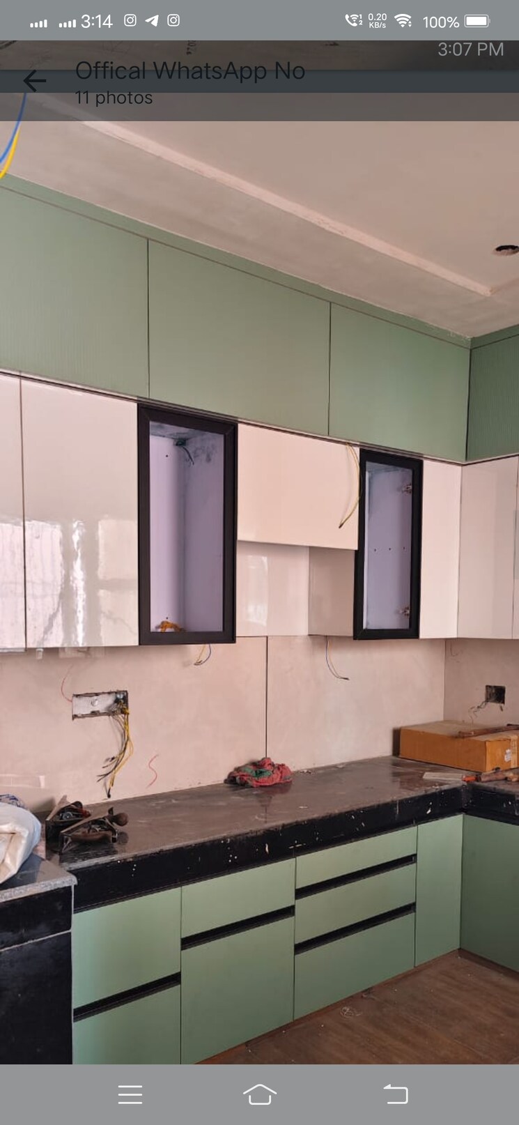 Kitchen, upavp-ganga-yamuna-and-hindon-enclave 2.5 Bedroom 1255 Sq.Ft. Apartment In Pratap Vihar Ghaziabad 8406765