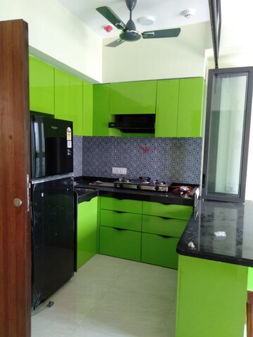 Kitchen in 1 BHK Apartment at Lodha Crown Quality Homes, Majiwada – for Rent
