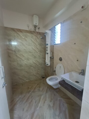 Bathroom in 3 BHK Apartment at Makarba – for Rent
